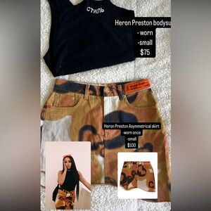 Worn lightly, top and bottom sold separately. $75-top $100-bottom, $150-both
